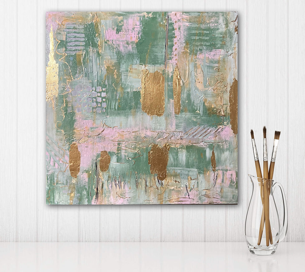 Thumbnail: "SAGE" Size 20X20”  Medium: acrylic on canvas