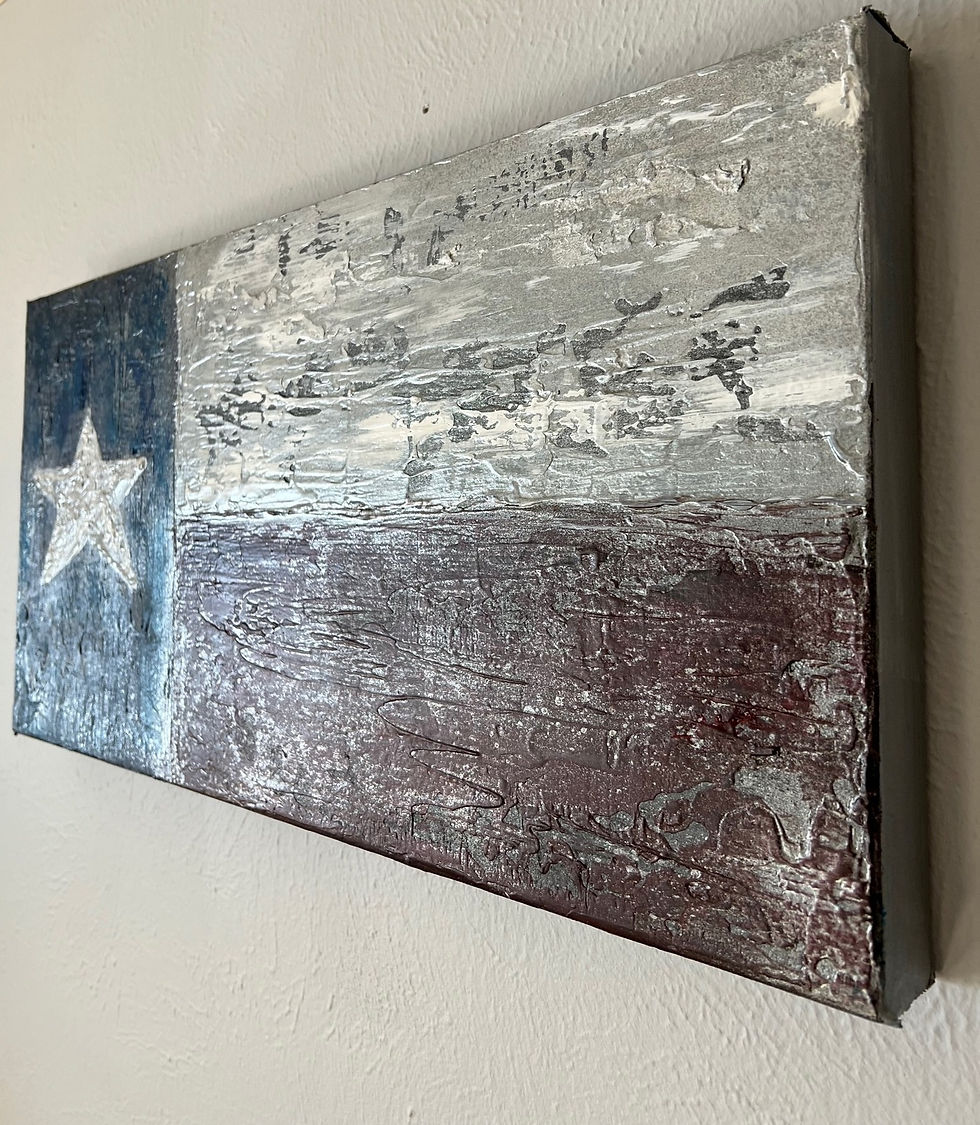 Thumbnail: "TEXAS STEEL" Size 12X24”  Medium: acrylic on canvas / UNFRAMED