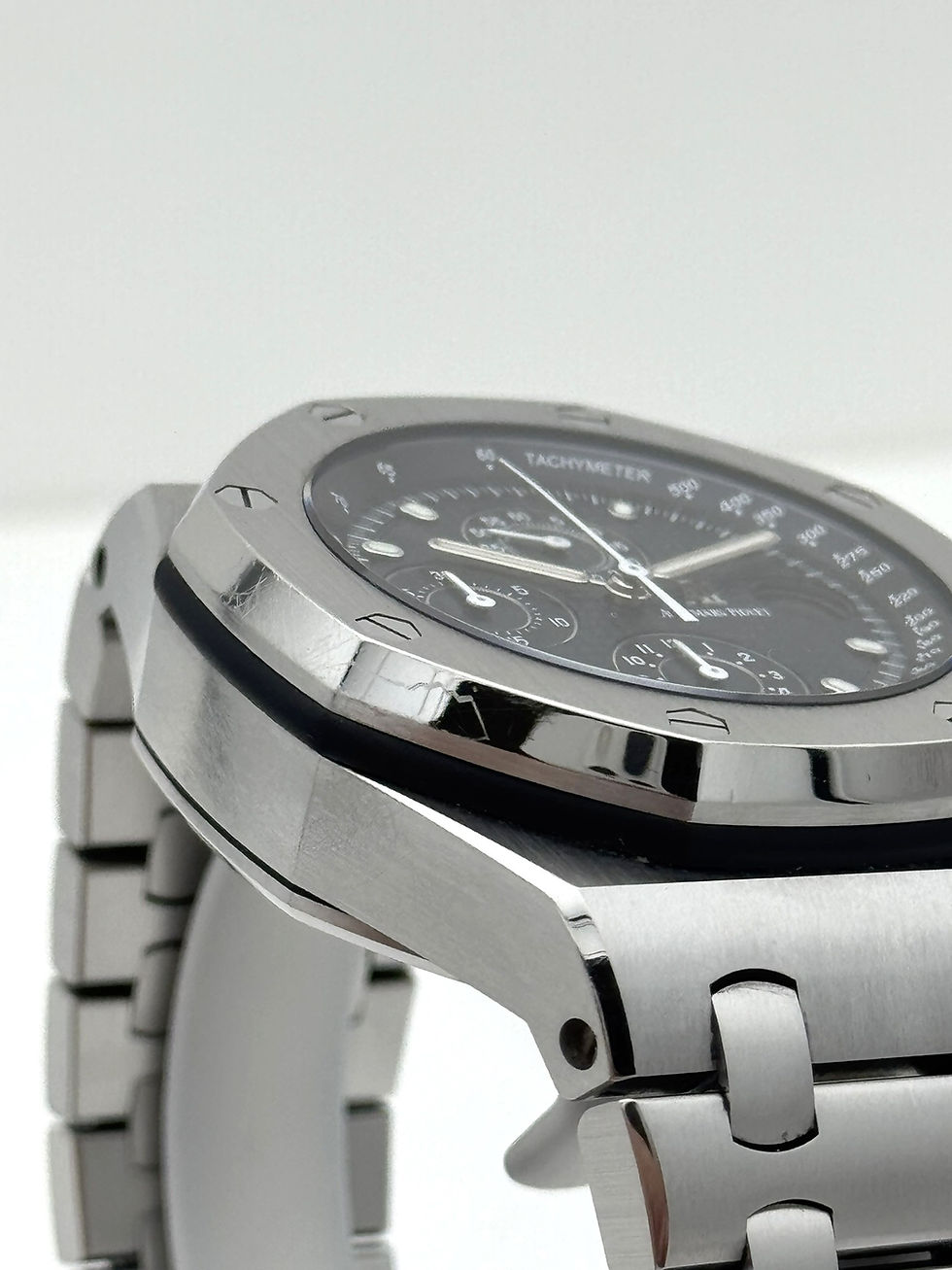 Thumbnail: Audemars Piguet Royal Oak Offshore Chrono 42mm Blue Dial 26237ST - Full Set 2018
