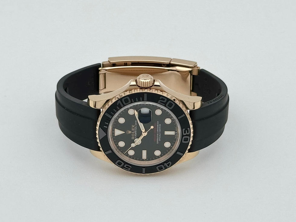 Thumbnail: Rolex Yachtmaster Everose 40mm Oysterflex 126655