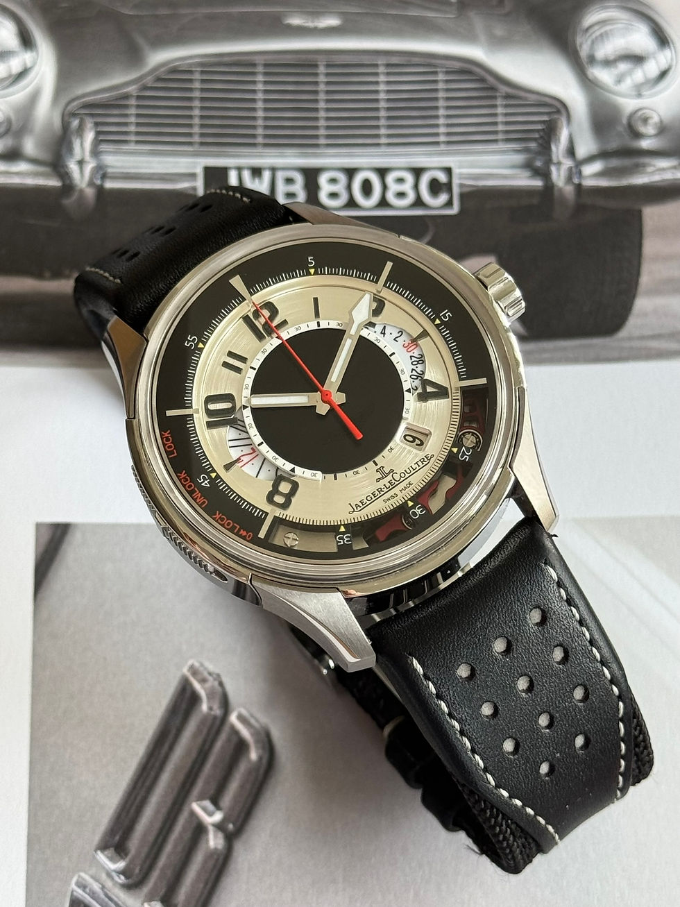 Thumbnail: Jaeger-LeCoultre Amvox 2 Chronograph Limited Edition Aston Martin prototype unique chronograph function with box