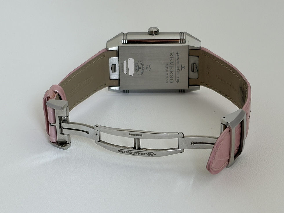 Thumbnail: Reverso Squadra Lady steel pink strap