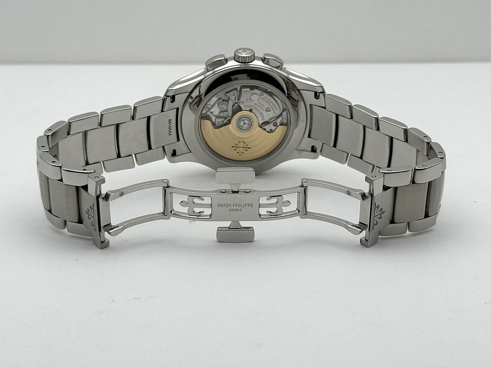Thumbnail: Patek Philippe 5905/1A-001 sapphire case back, CH 28-520 QA 24H movement