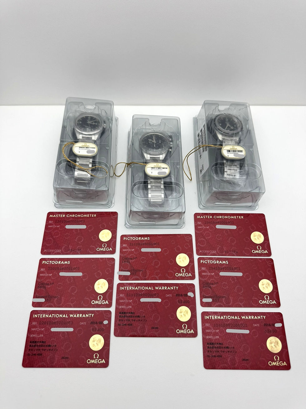 Thumbnail: Omega Trilogy Set 1957 Limited Edition - Full-Set New/Unworn full-stickers 2018