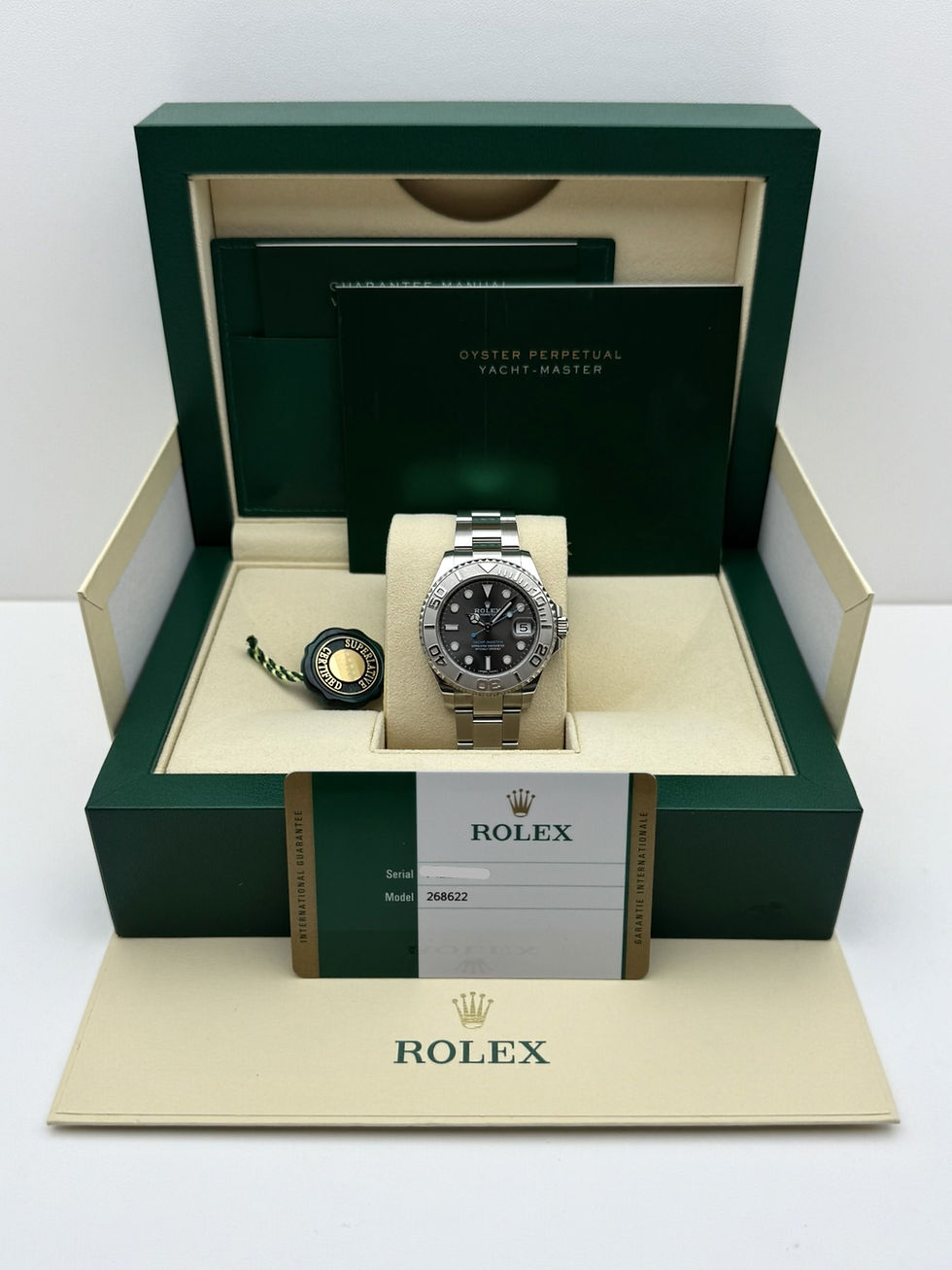 Thumbnail: Rolex Yachtmaster 37mm Stainless Steel 268622 - Full Set Swiss Papers 2018