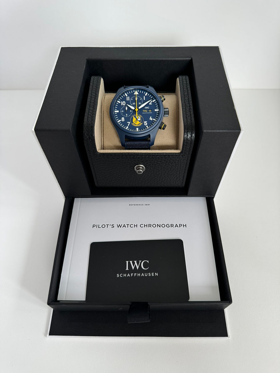 Thumbnail: IWC Pilot's Watch Blue Angels complete set – original IWC box, warranty card valid until Sept. 2032, Waltana Switzerland