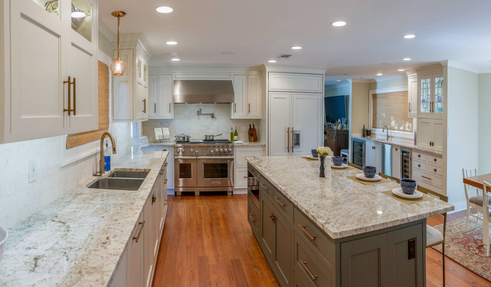 Bendel Gardens pano kitchen design by Top's Designs, Appliances, & Cabinetry
