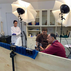 Joe Muscolino is back at the lab Filming.