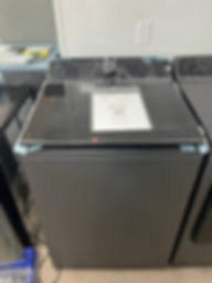 5.5 cu. ft. SMART Top Load Washer in Matte Black with Impeller, Easy Unload and