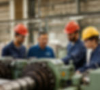 JSI team member conducting winder maintenance training at a client location
