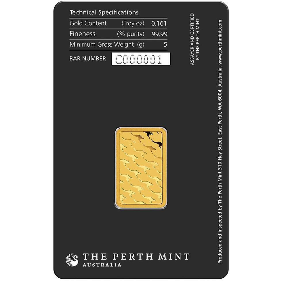 Thumbnail: Perth Gold Bar 5.0 Grams
