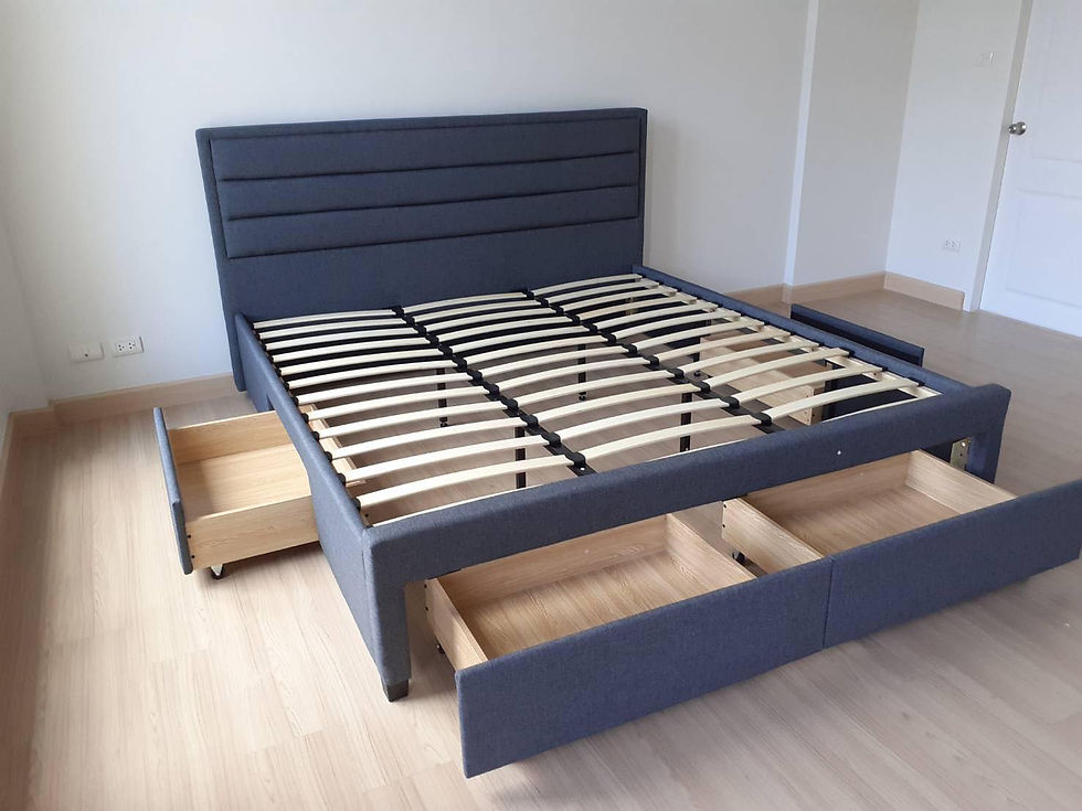 ภาพขนาดย่อ: TERRENCE GREY - BED KING SIZE - 195 ซม.