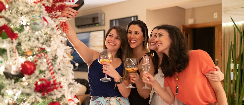 noel famille jeu selfies