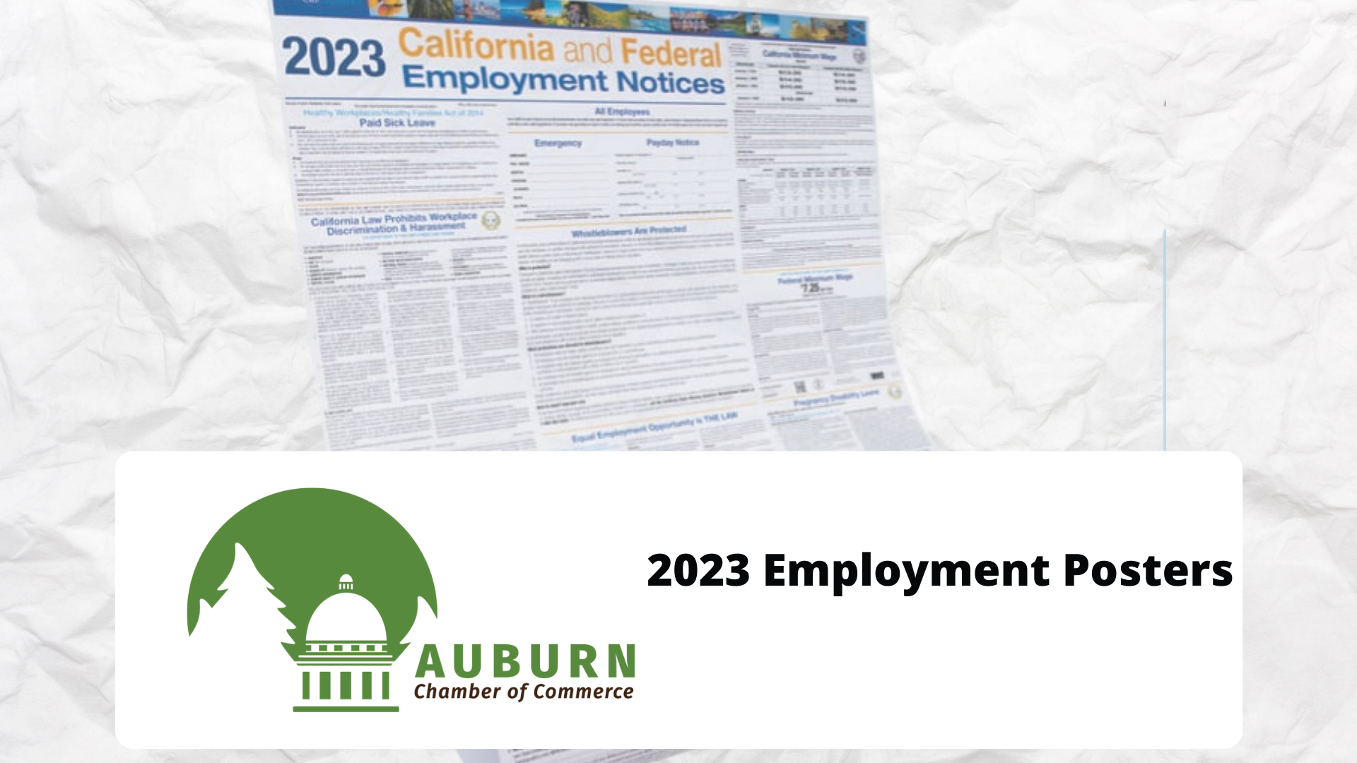 2023 Compliance Posters Auburn Chamber