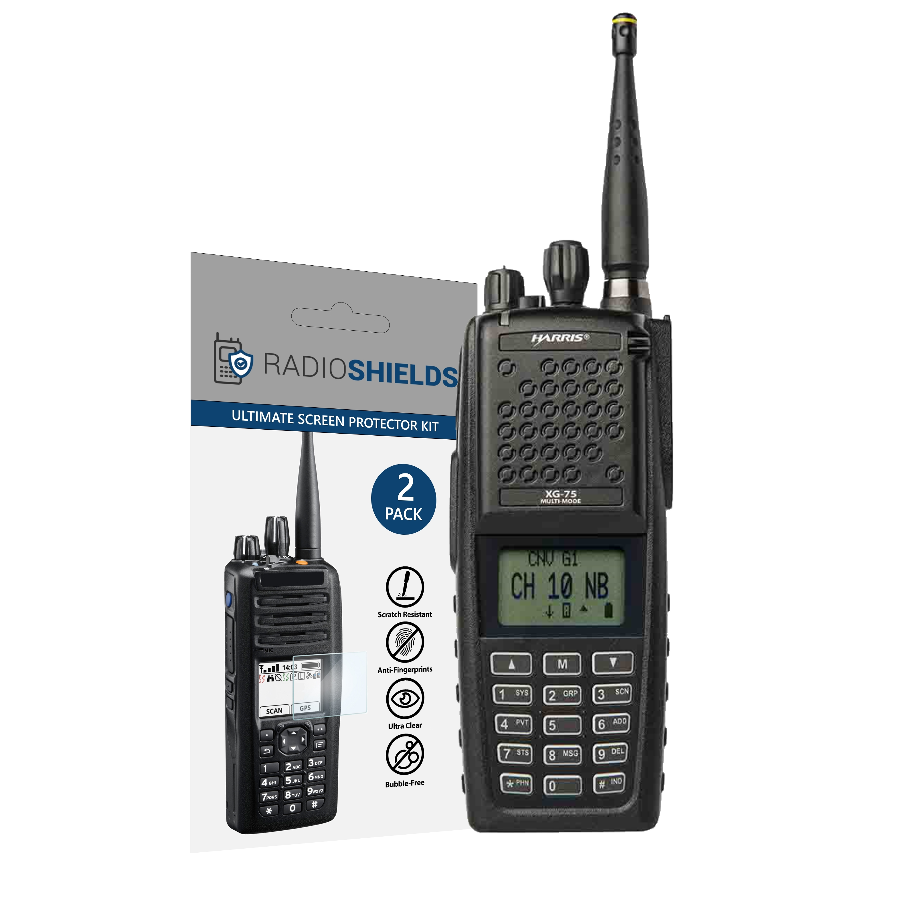 Radioshields Harris Xg 75 Screen Protector Radioshields