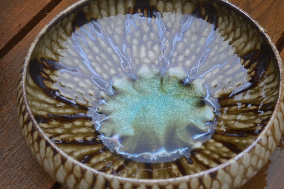 Ash Glaze Serving Bowl