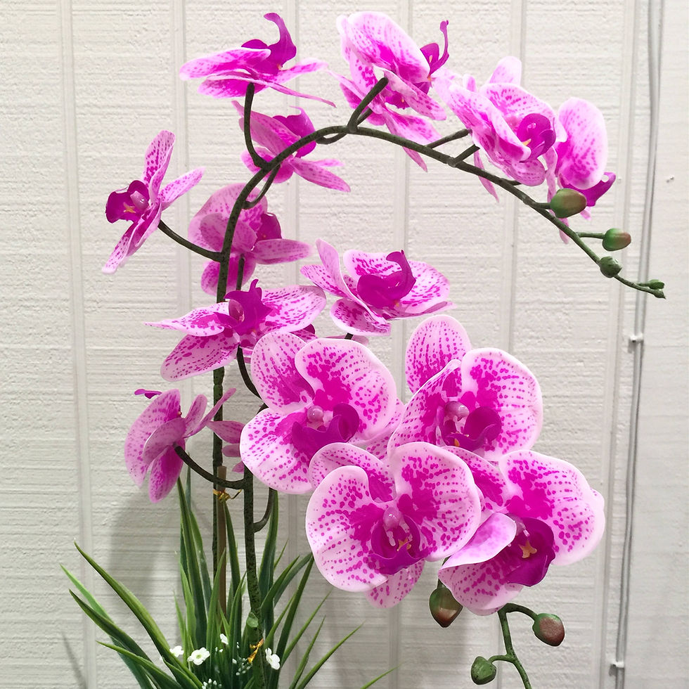 Thumbnail: artificial orchid in pot - two stem
