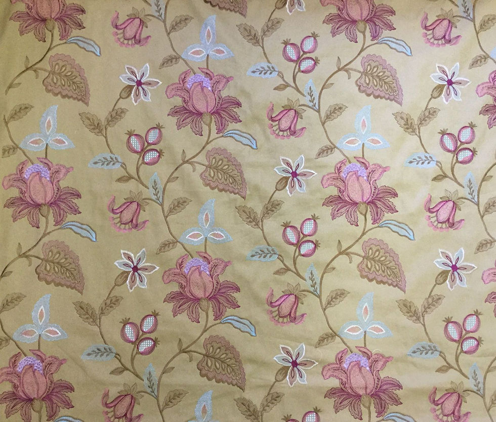 Multicolored Embroidered Floral