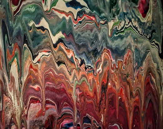 Biting Off More Than You Can Chew- Acrylic Poured Art