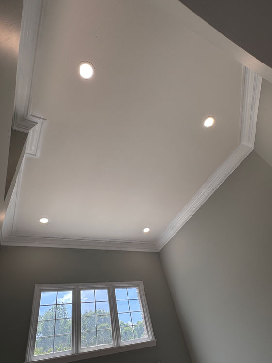 New lighting fixtures installed in living area by Bullseye Electrical, Residential Electrician 