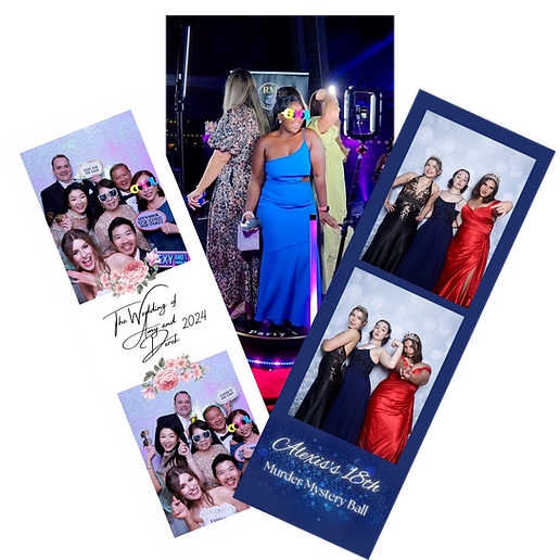 instant print examples from photo booth