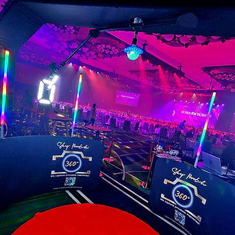 sky 360 all prepared and ready to go at corporate event at the grand ballroom and Crown Perth