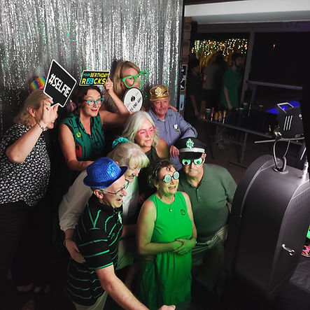 party photo booth perth guests having fun