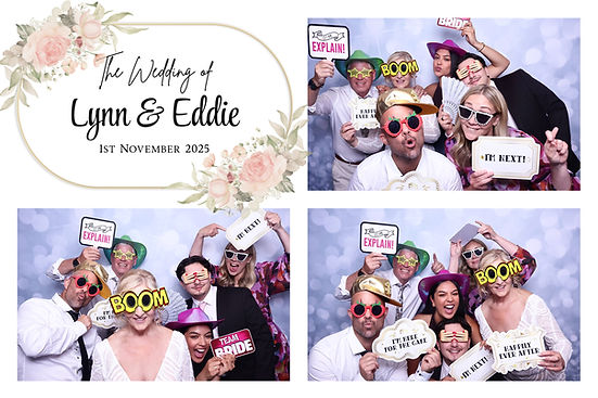 photo template with the heart booth at wedding in Como