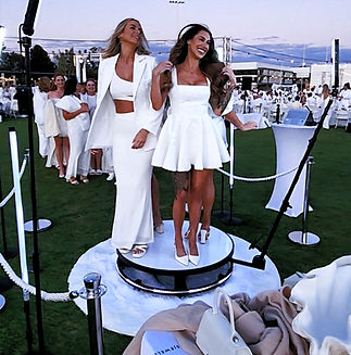 Rent a 360 video photo booth at Subiaco Oval, Perth, for the Le Diner En Blanc