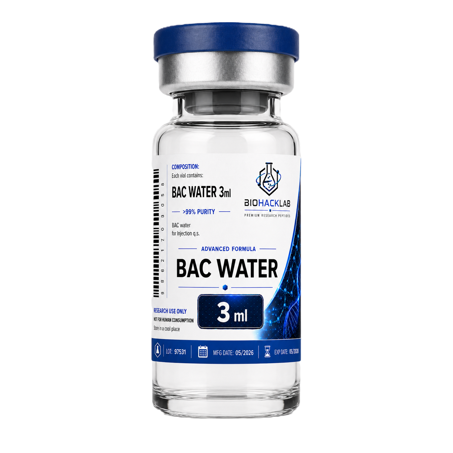 bac water needle 3 ml – sterile bacteriostatic solution Iv therapy