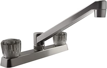 KITCHEN FAUCET WITH SMOKED ACRYLIC HANDLES