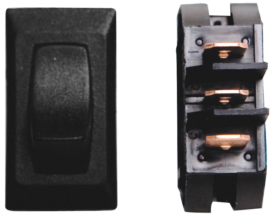 ON/OFF/ON BLACK SWITCH