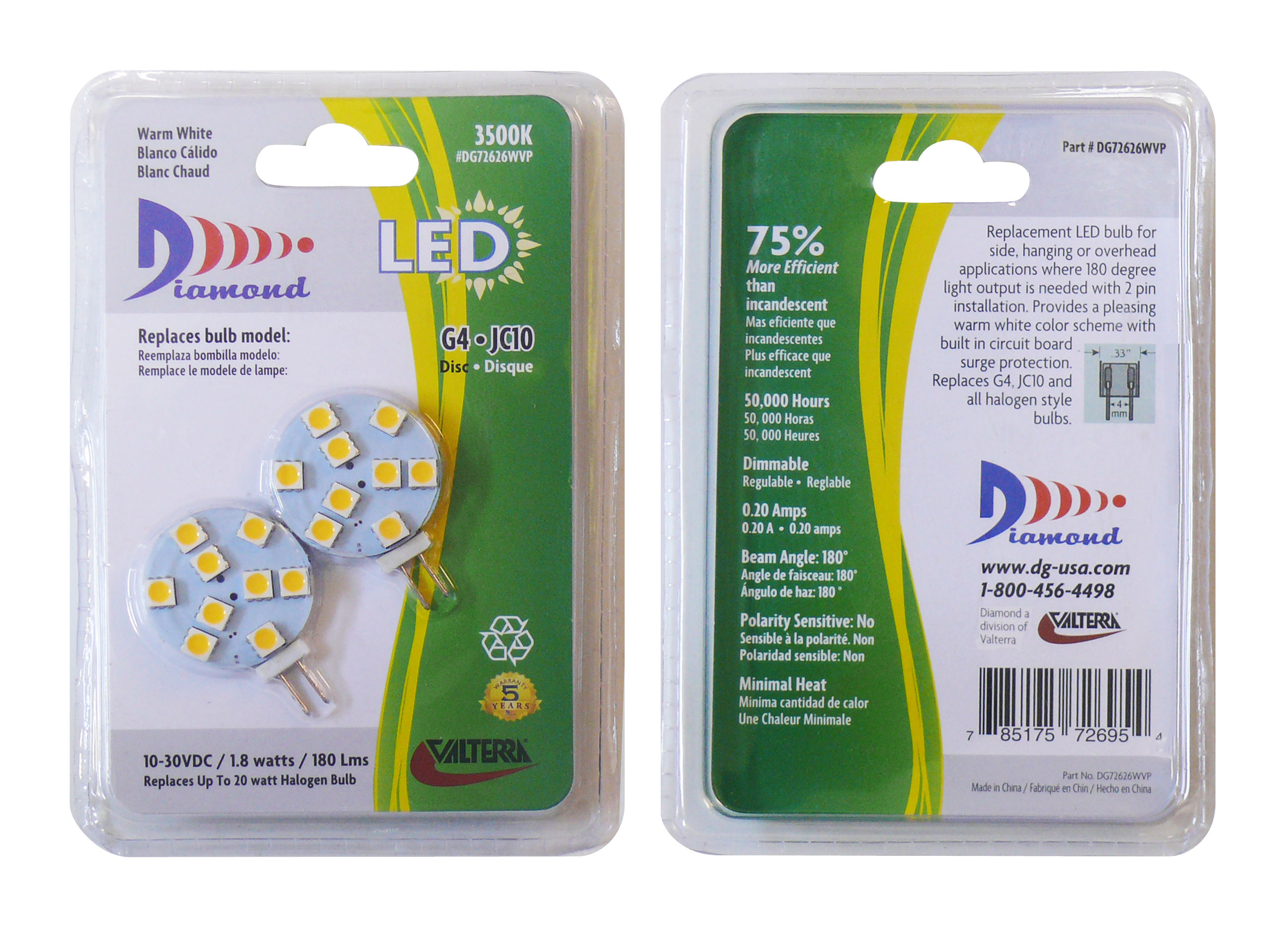 G4, JC10 DISC WARM WHITE