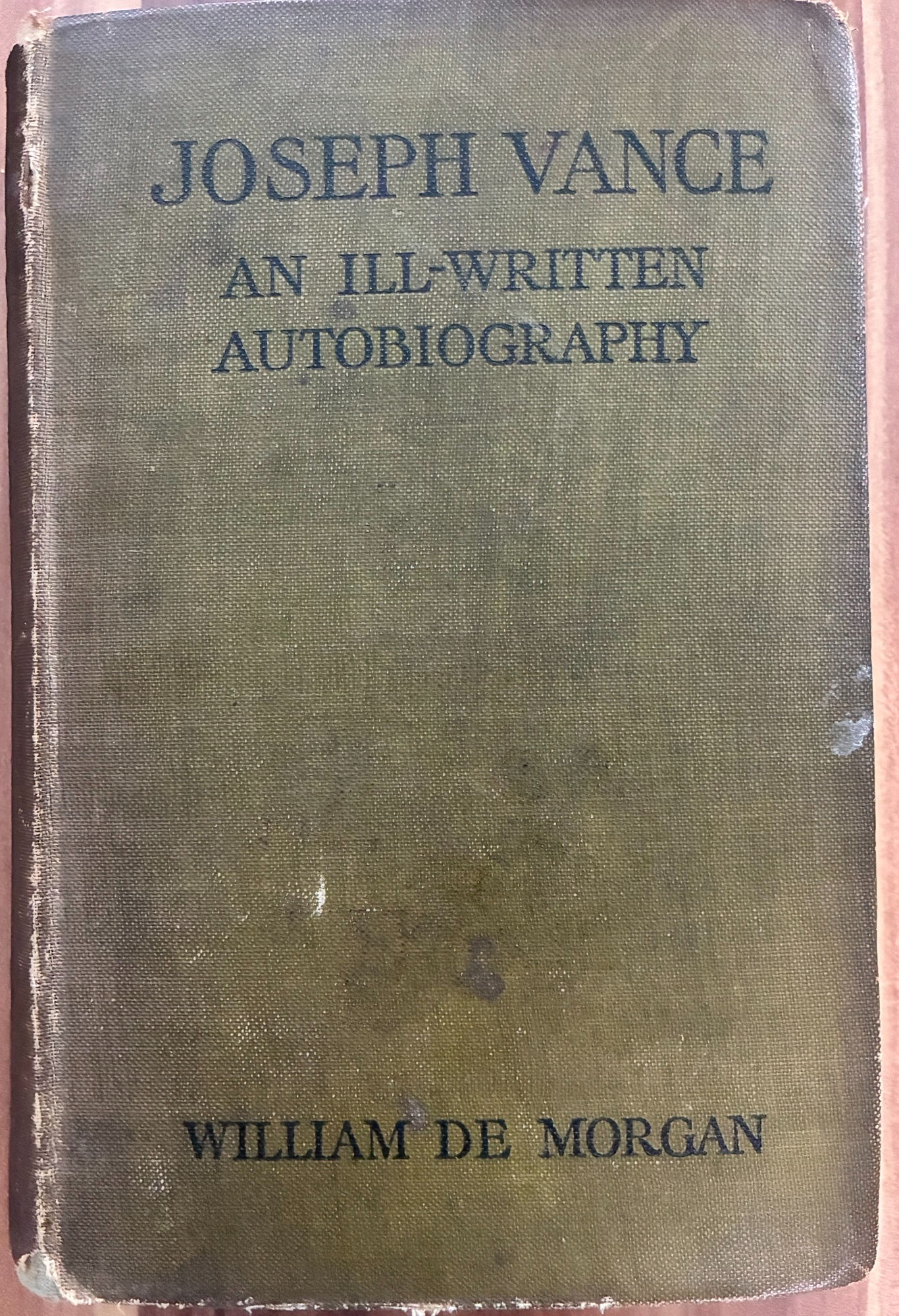 Joseph Vance: An Ill-Written Autobiography