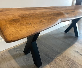 Bench - live edge solid wood