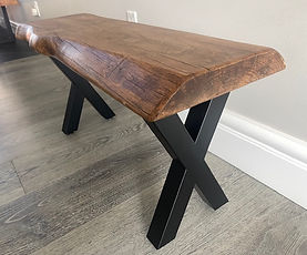Bench - live edge Maple 