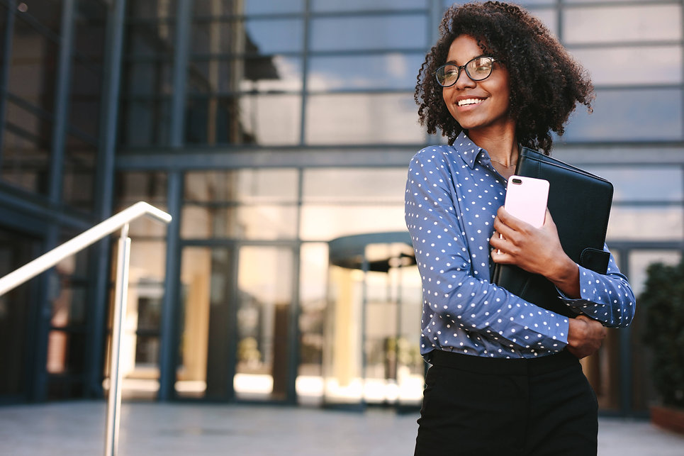 Female professional smiling