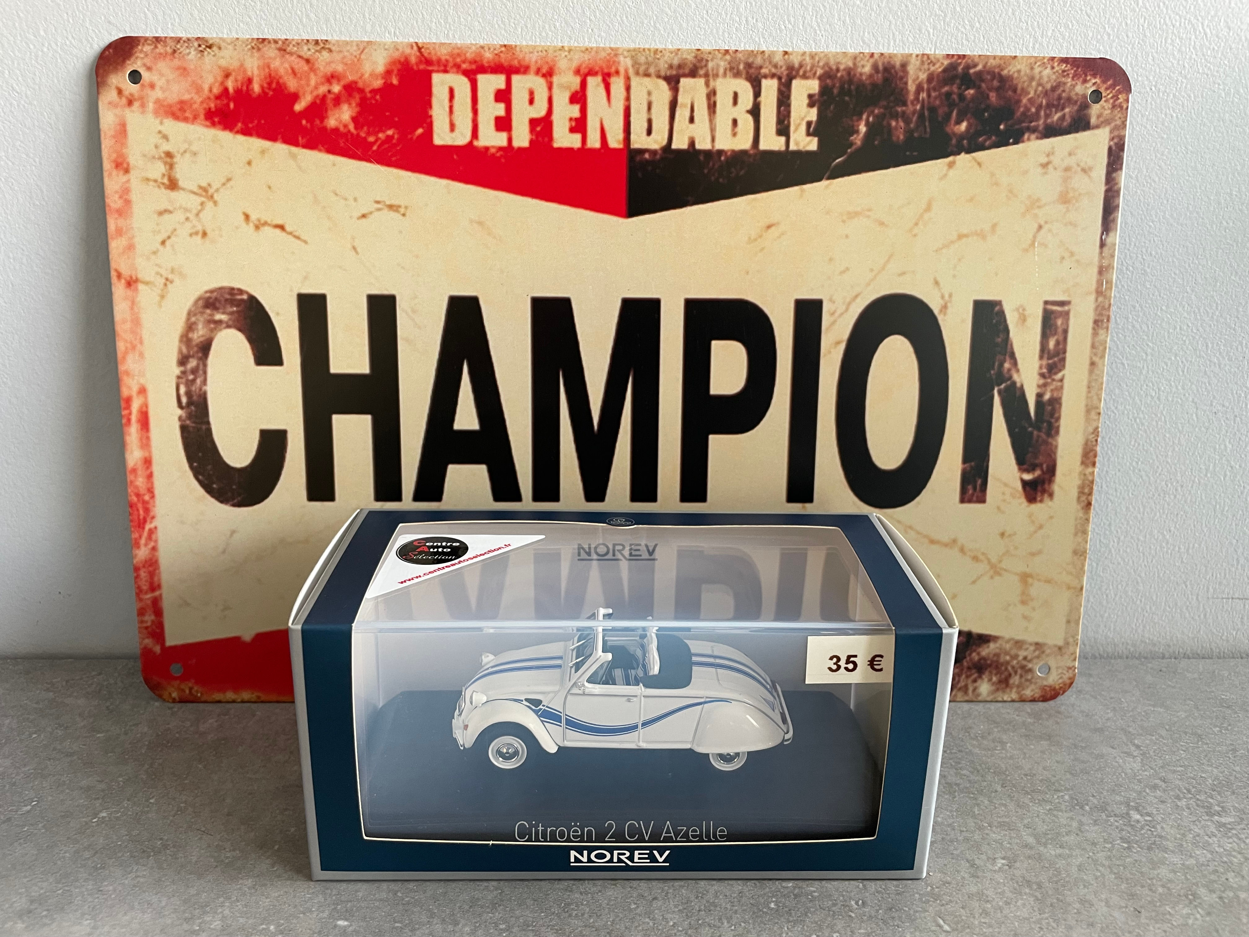Voiture miniature CITROEN 2 CV Azelle 1990 - Blanc