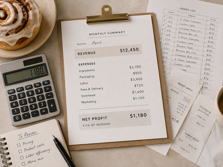 A profit analysis sheet.