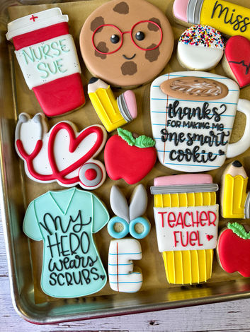 Decorated sugar cookies