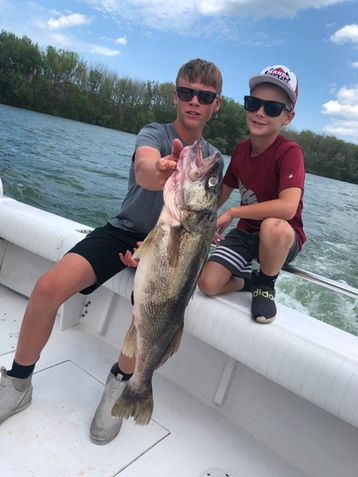 kids fishing on lake erie ohio