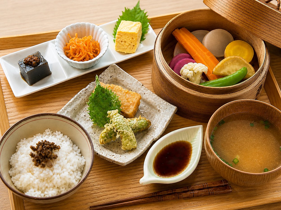 蒸し野菜定食