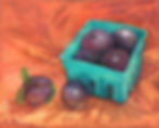 Plums in a Blue Box