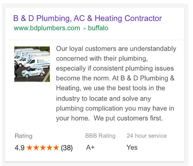 google plumber result