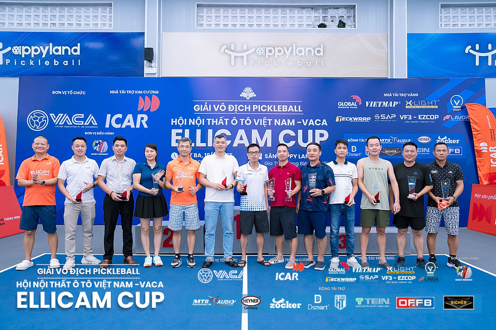 Giải Pickleball Hội Nội Thất Ô Tô Việt Nam (VACA) - ELLICAM CUP 2025 quy tụ các doanh nghiệp cùng ngành