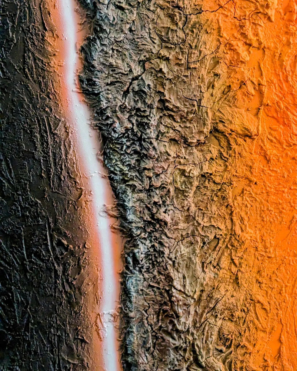 Light from below the cliff