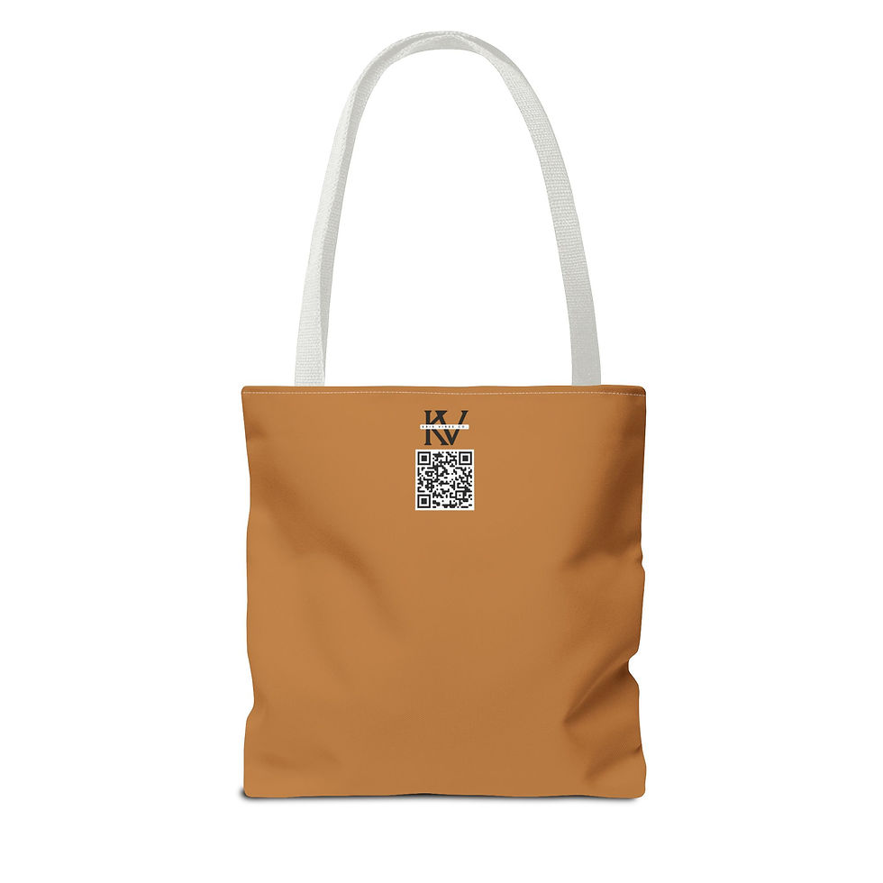 Thumbnail: Yoga Tote Bag - Flex Flow Yoga Pro Logo (Light Brown)