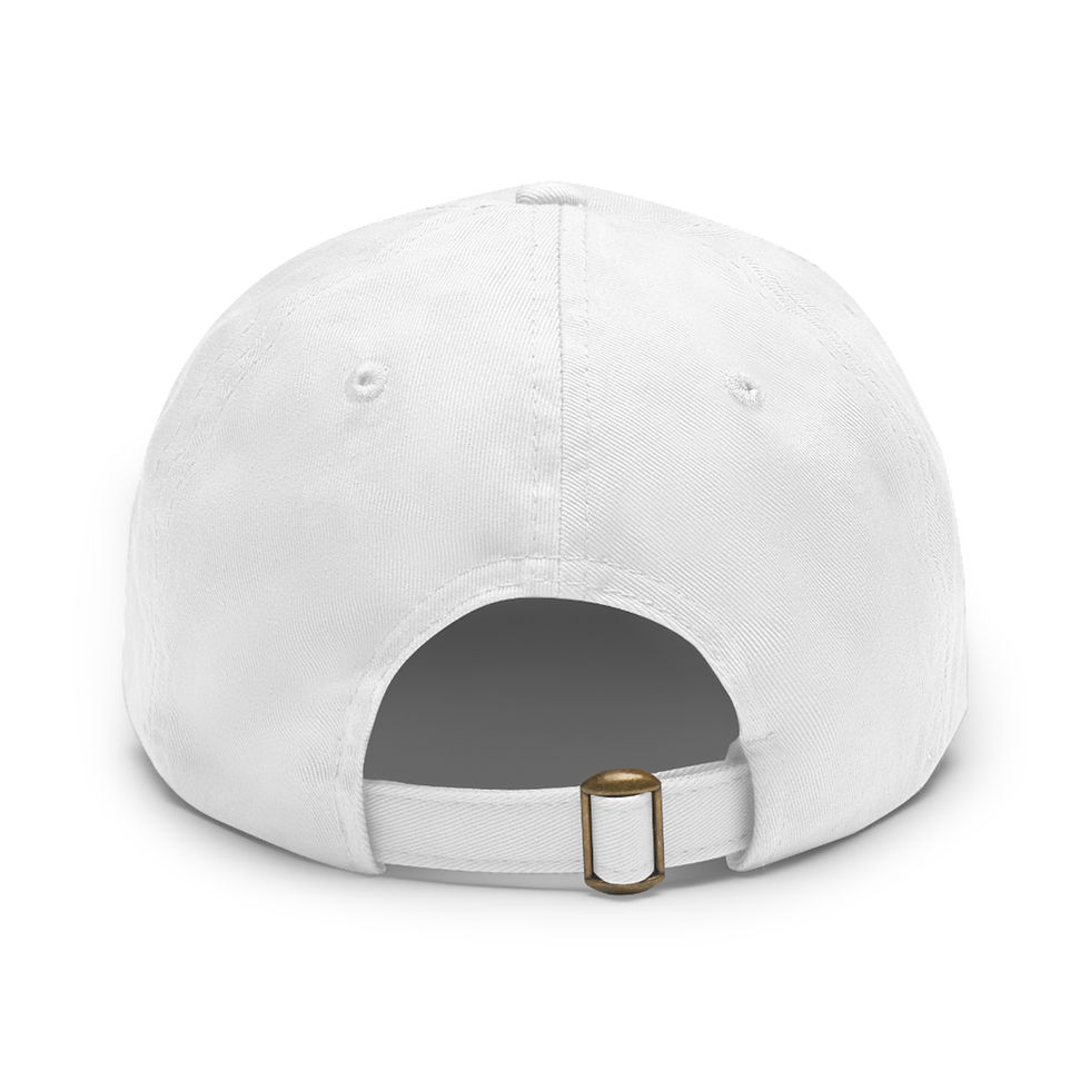 Thumbnail: Dad Hat With Leather Patch - Flex Flow Yoga Pro Logo