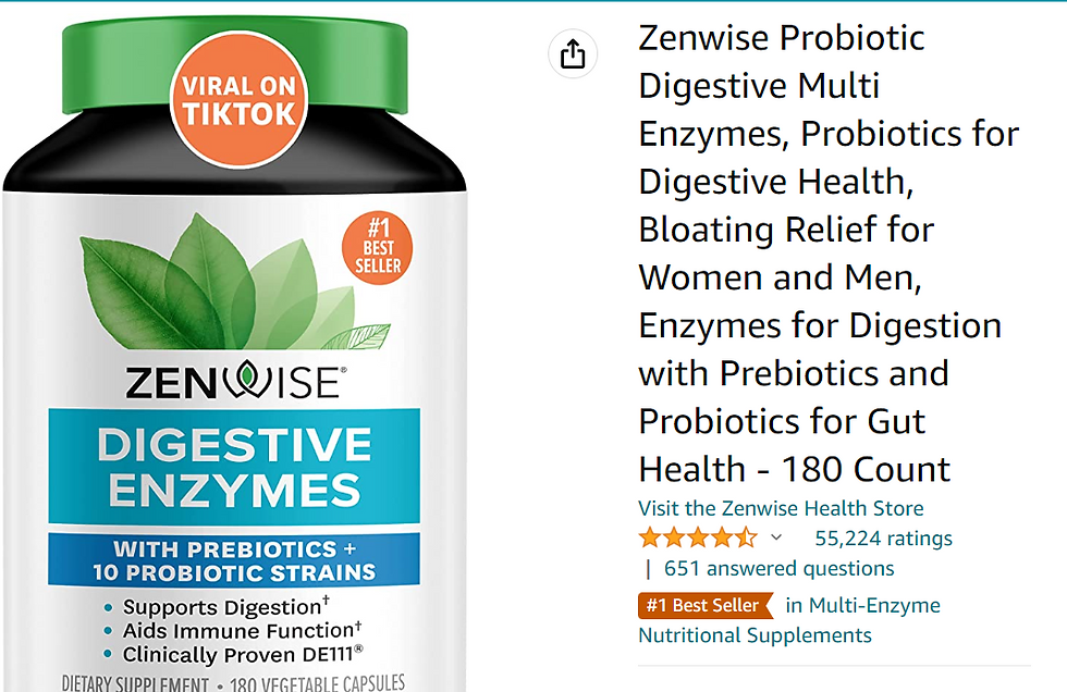 Digestive supplement to help with weight loss