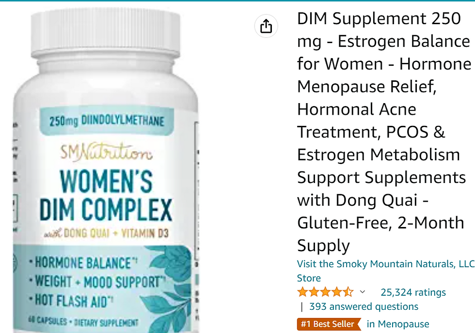 Women's DIM Estrogen supplement